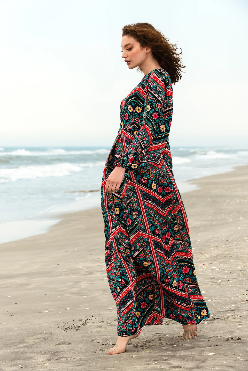 Rochie Lunga Zig Zag
