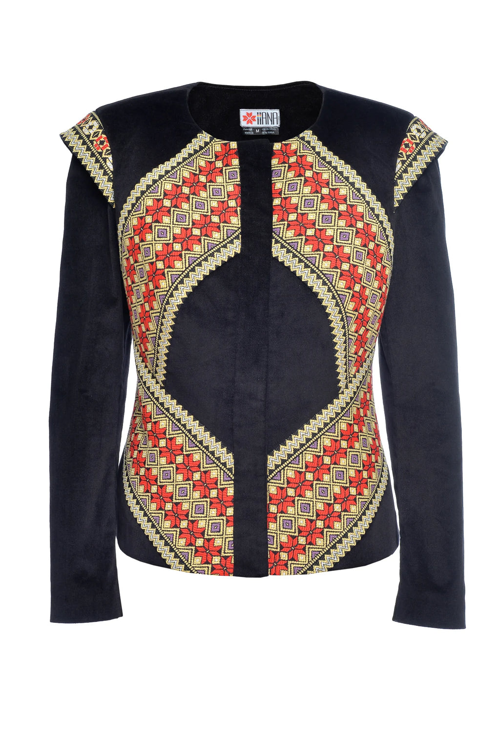 Sacou Din Catifea Cu Broderie Romaneasca Arhaica