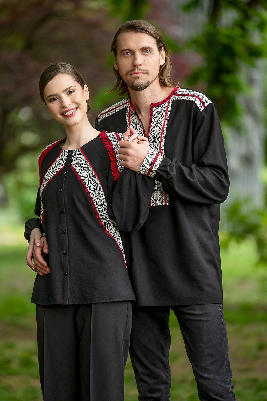 Camasa Barbateasca Traditionala Vladislav Cu Motive Populare