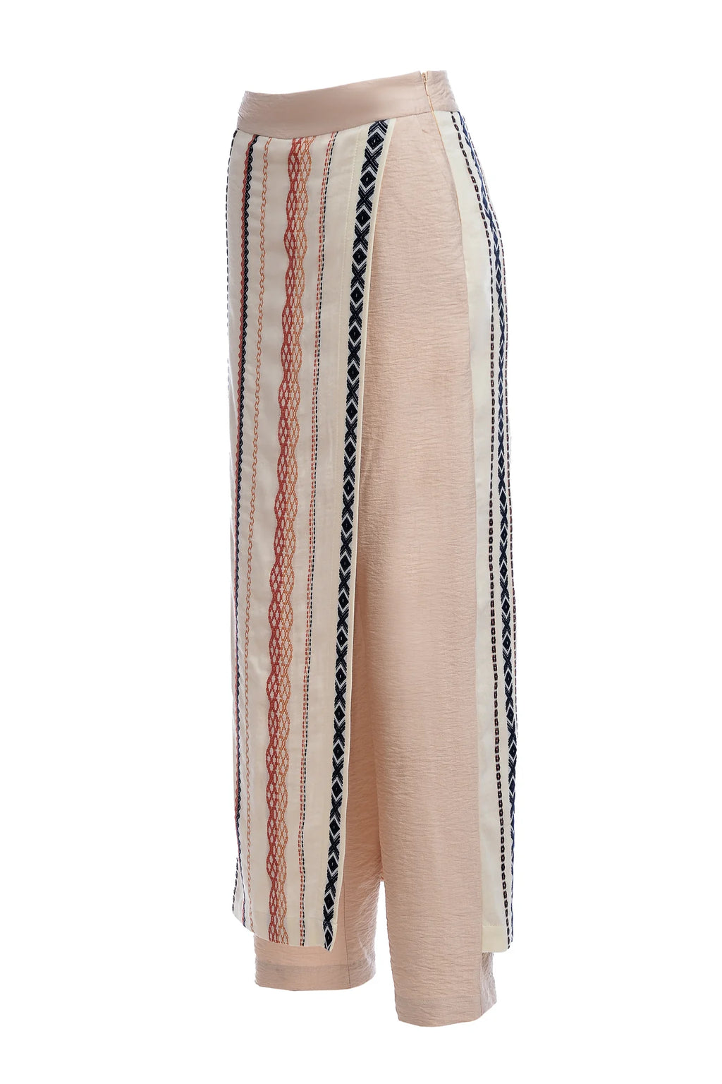 Pantaloni Crem cu Oprege