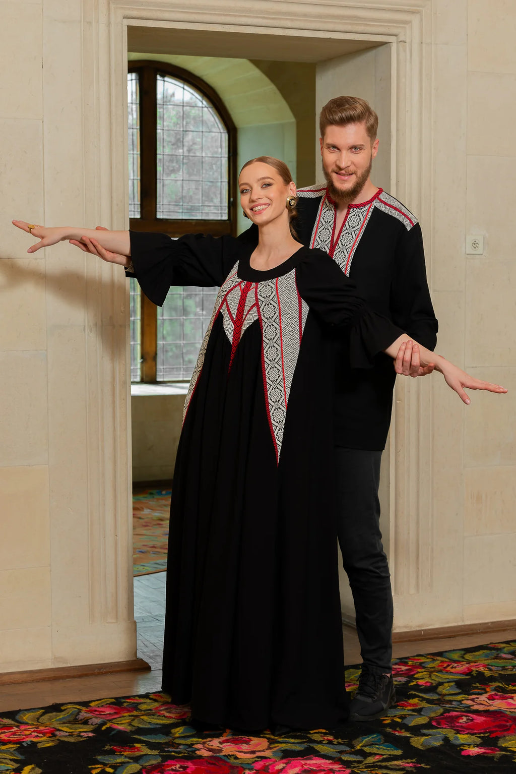 Camasa Barbateasca Traditionala Vladislav Cu Motive Populare