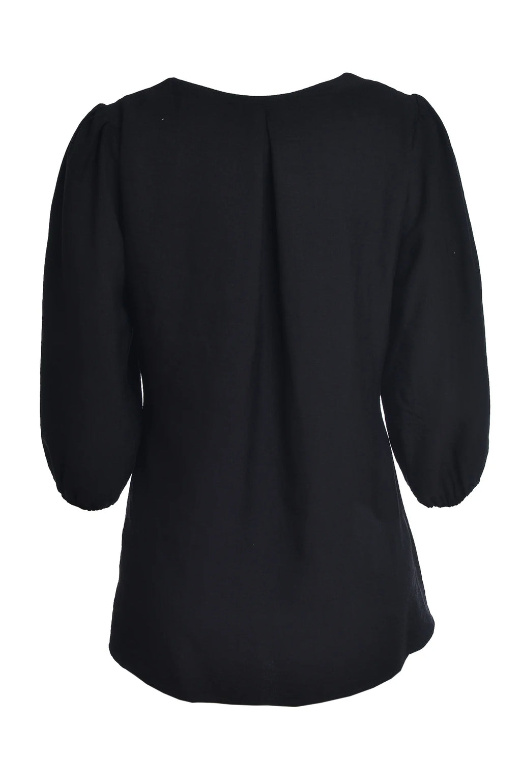 Bluza neagra cu pieptar tesut alba