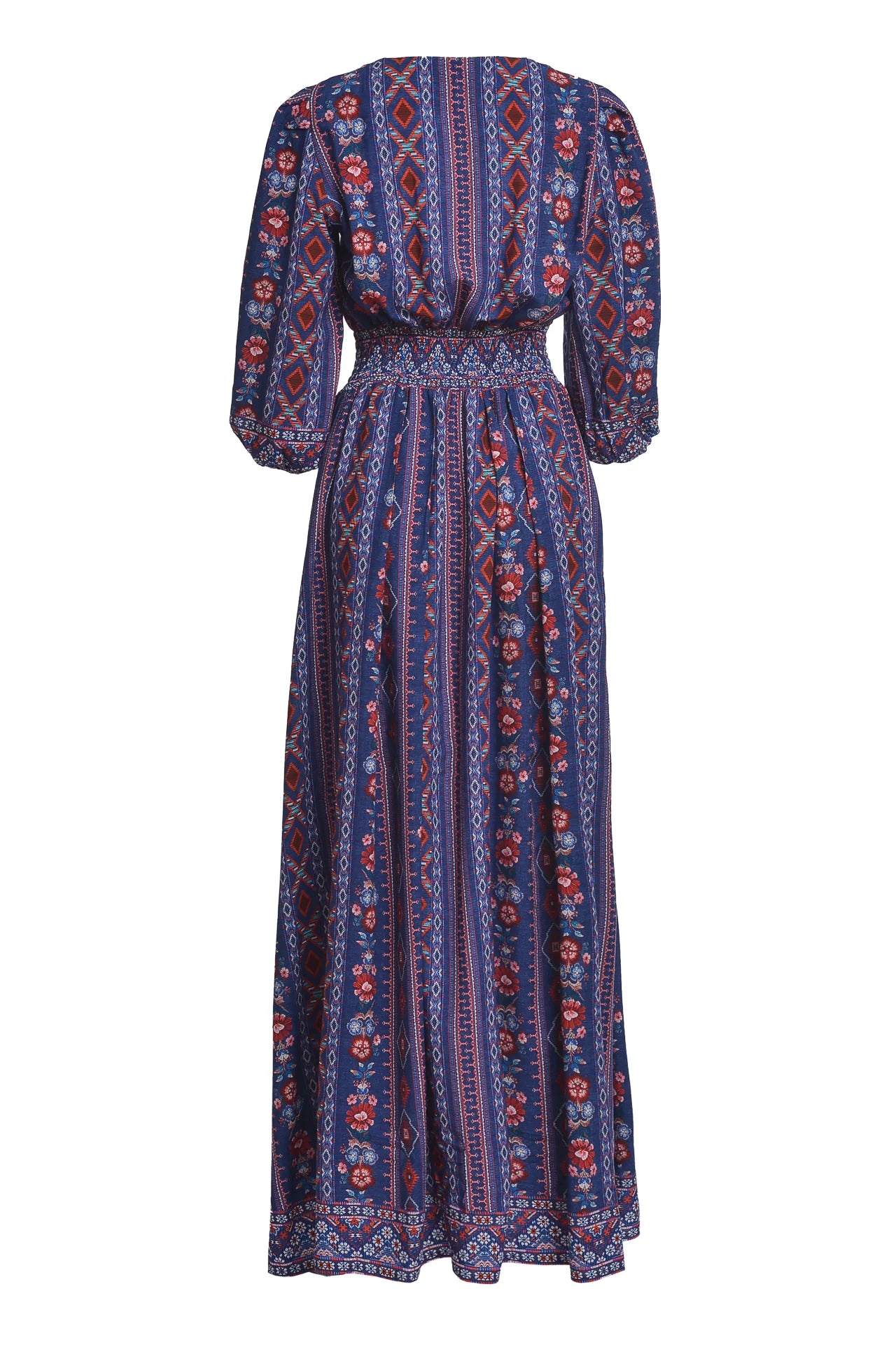 Rochia Bleumarin Lunga Boho Chic