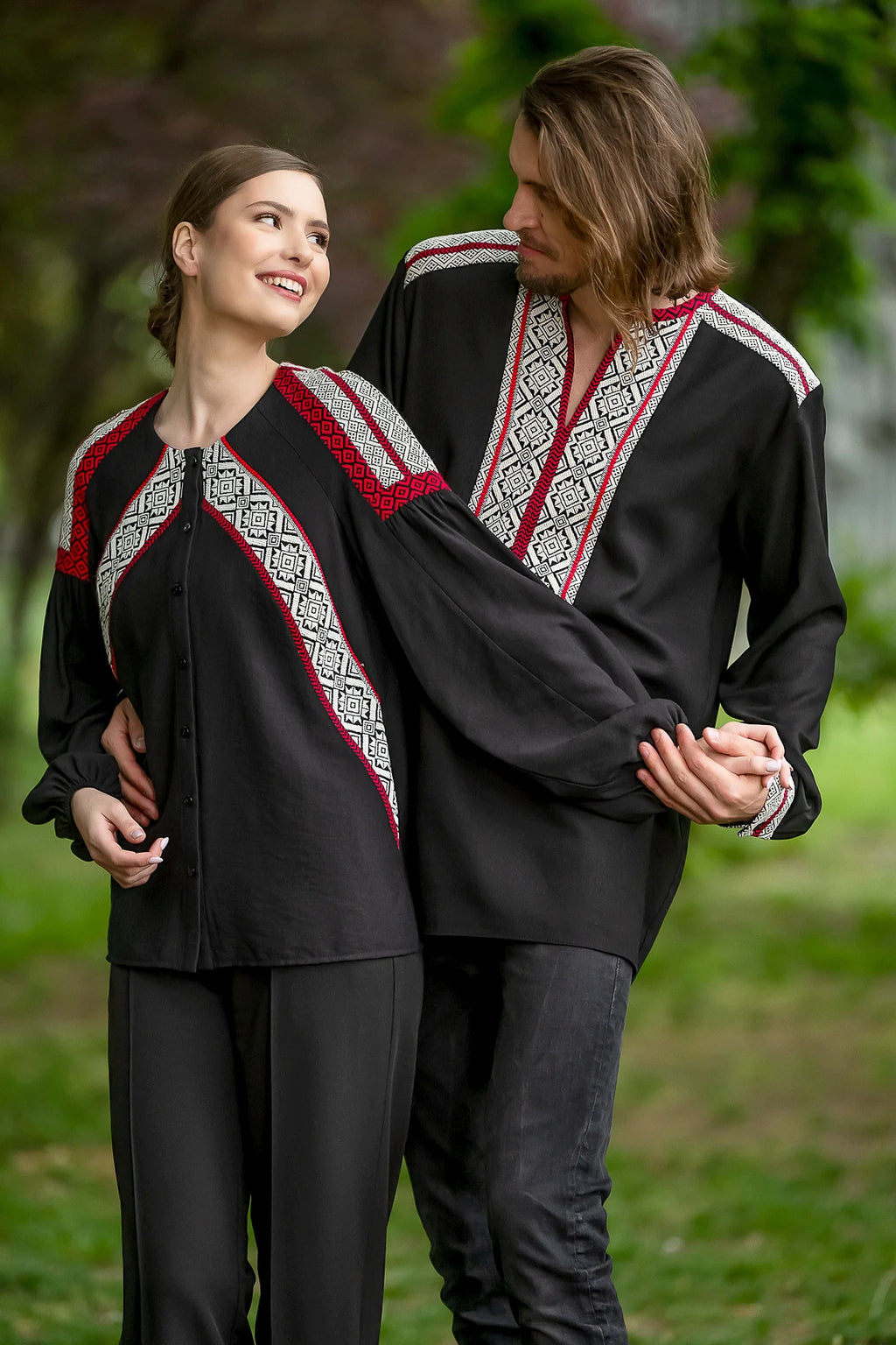 Camasa Barbateasca Traditionala Vladislav Cu Motive Populare