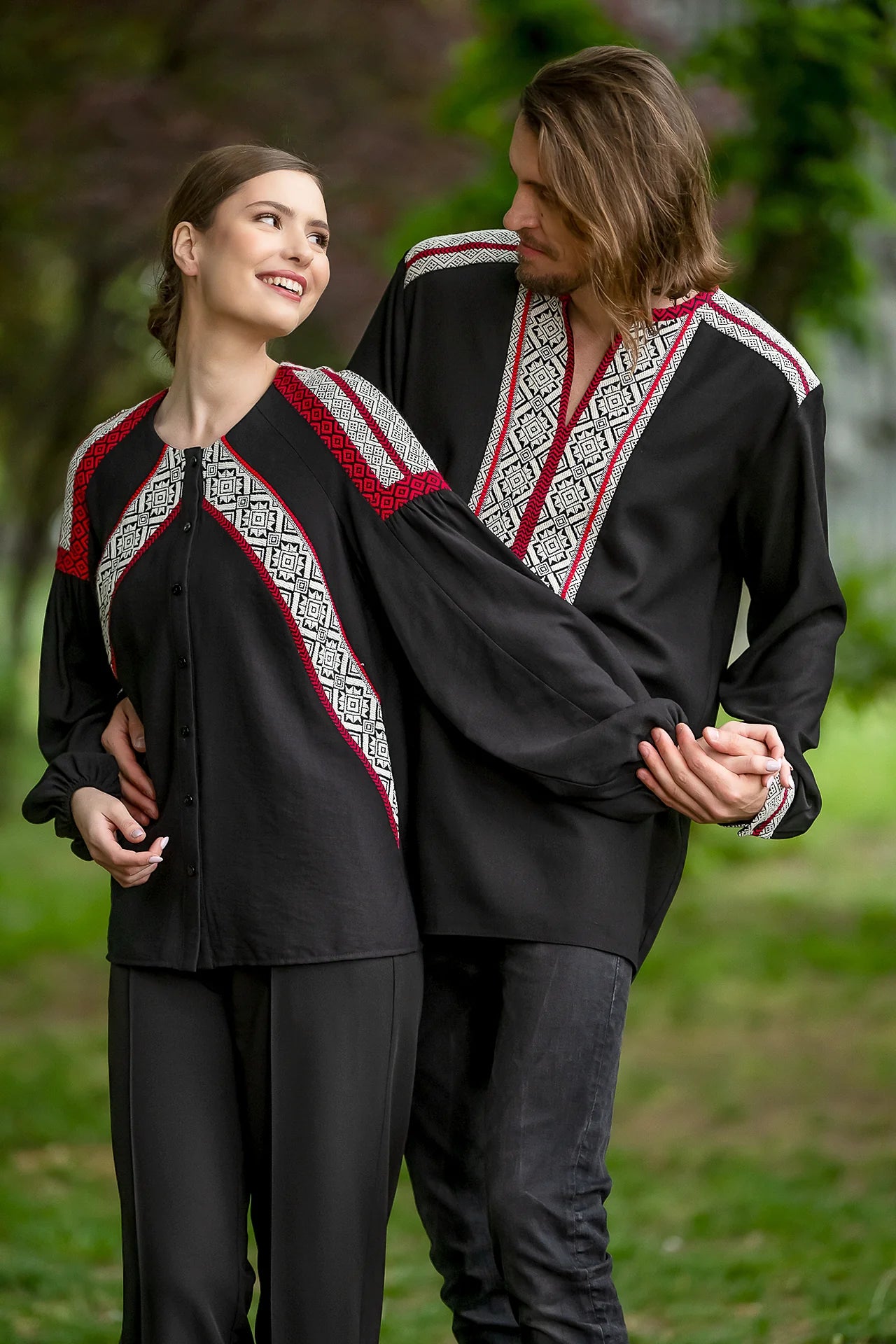 Camasa Barbateasca Traditionala Vladislav Cu Motive Populare