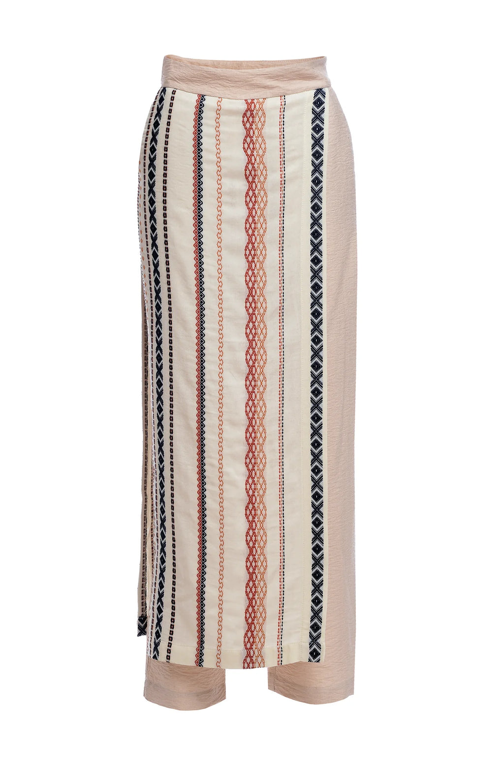 Pantaloni Crem cu Oprege