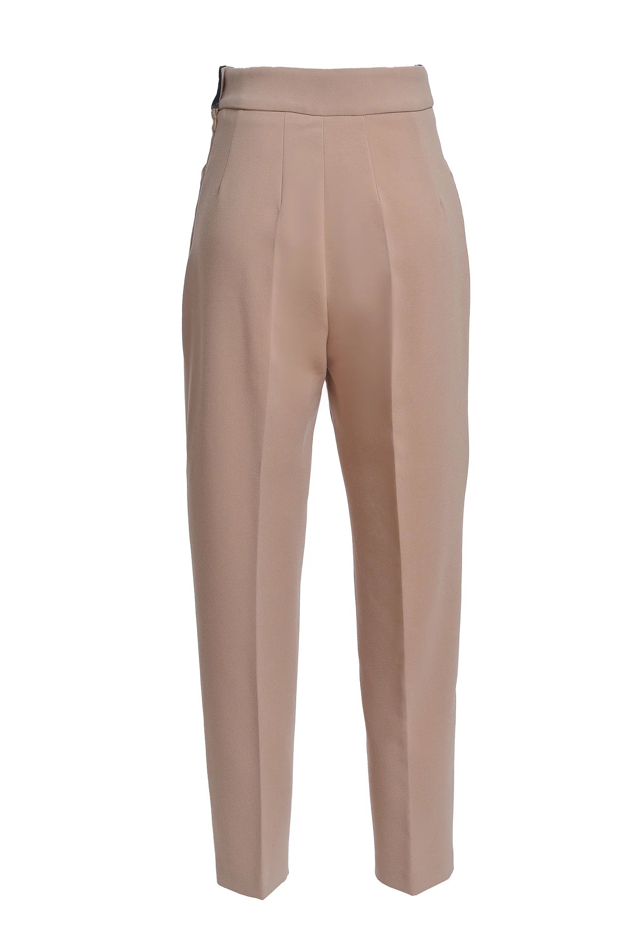 Pantaloni Pana din Stofa Crem cu Corseleta Din Jacquard Etnic