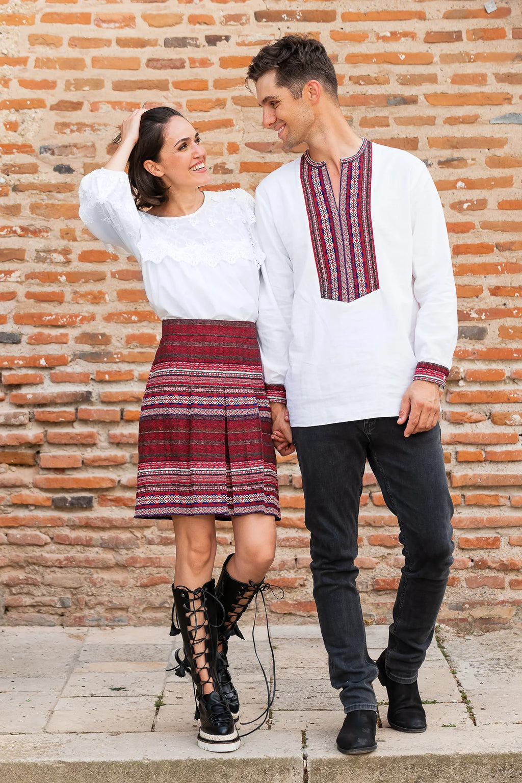Bluza Alba Maramu cu Broderie Tridimensionala