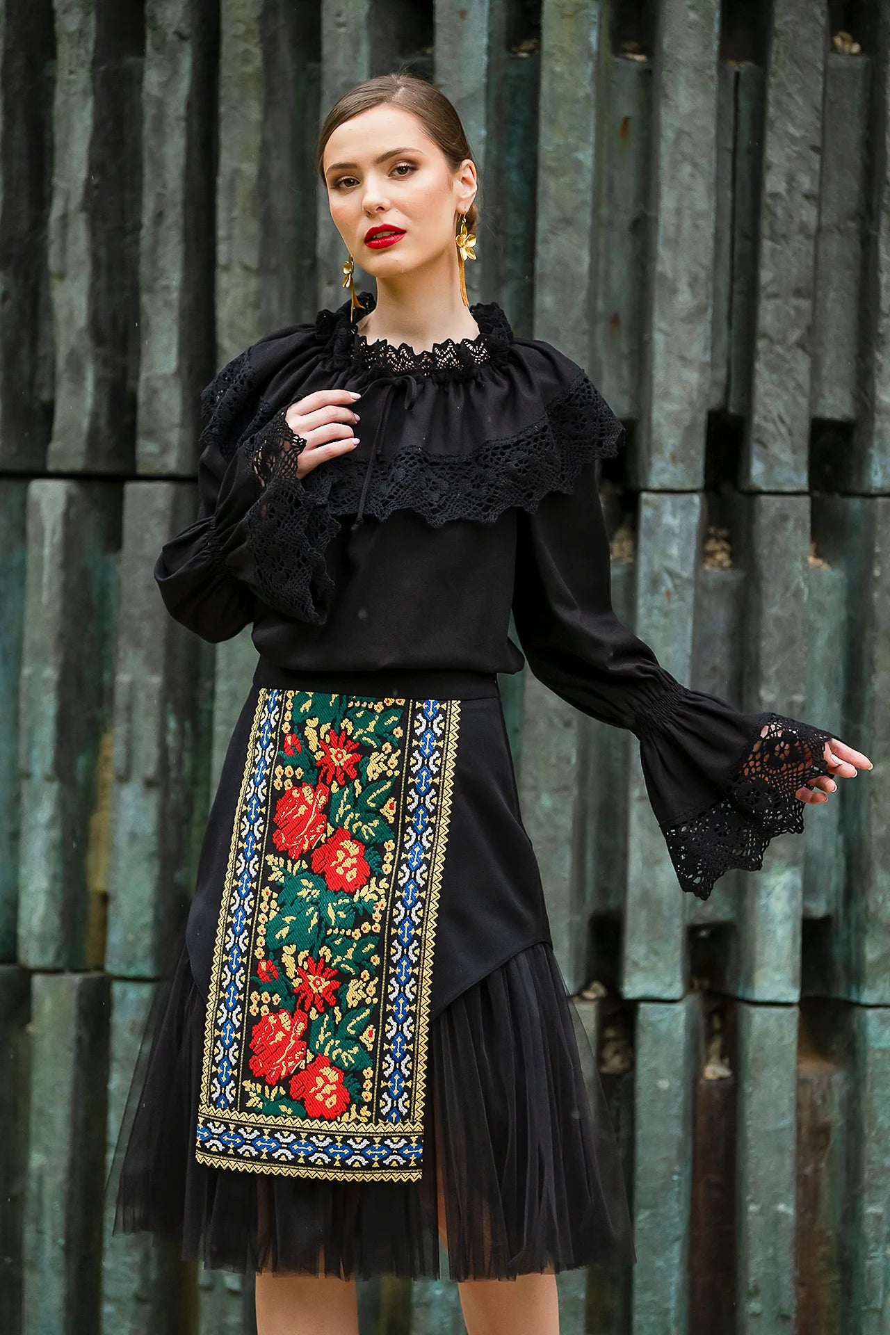 Fusta Cu Fota si Tulle