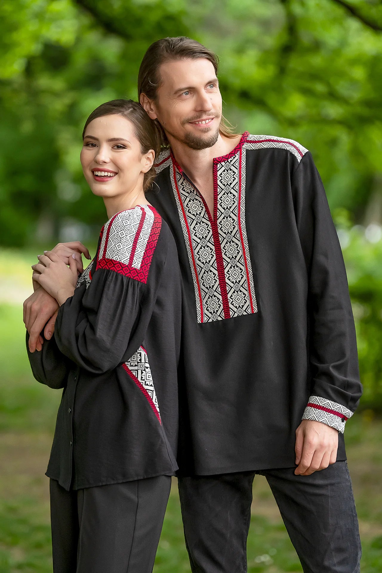 Camasa Barbateasca Traditionala Vladislav Cu Motive Populare