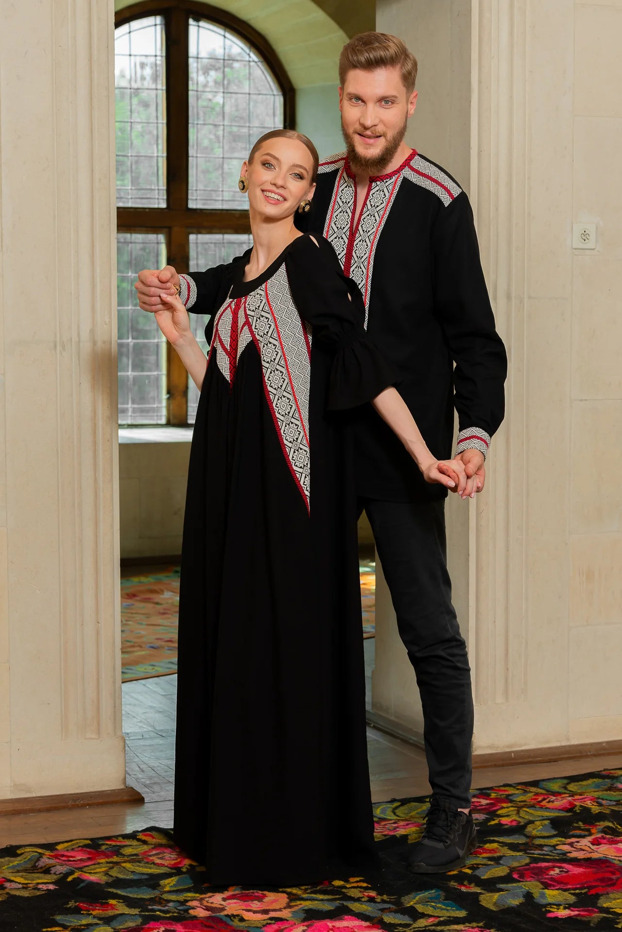 Camasa Barbateasca Traditionala Vladislav Cu Motive Populare