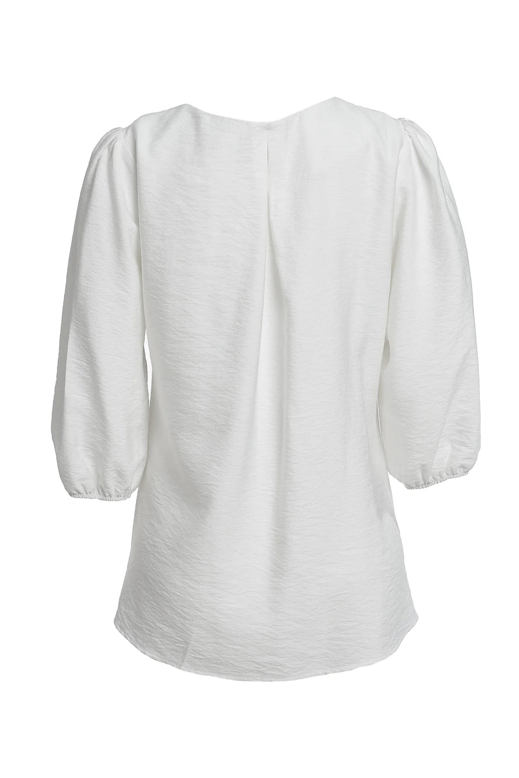 Bluza alba cu pieptar tesut negru