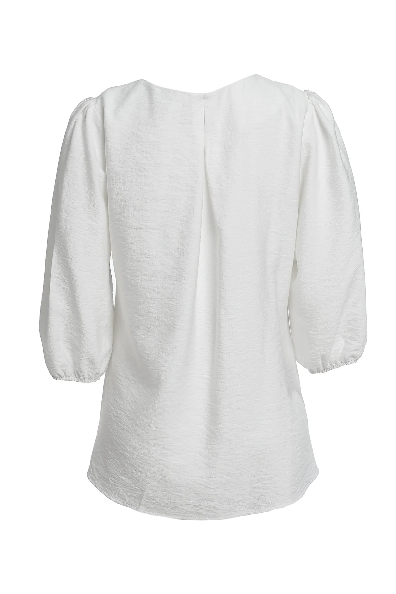 Bluza alba cu pieptar tesut negru