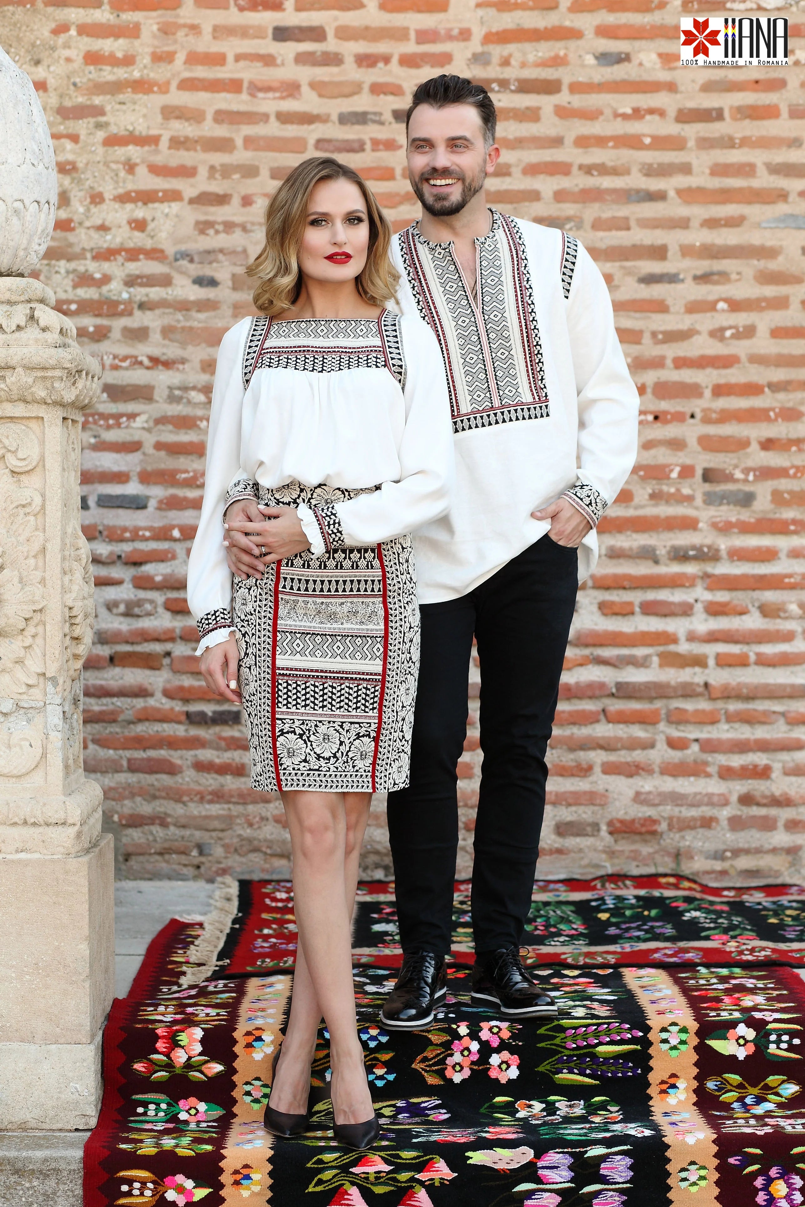 Fusta Folclor Maramuresean cu Talie Inalta