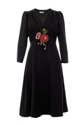Rochie din Stofa Neagra Medeea